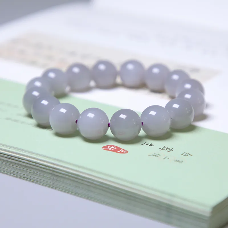 Ingenuity Hetian Jade Bracelets Smoky Purple Unisex-1