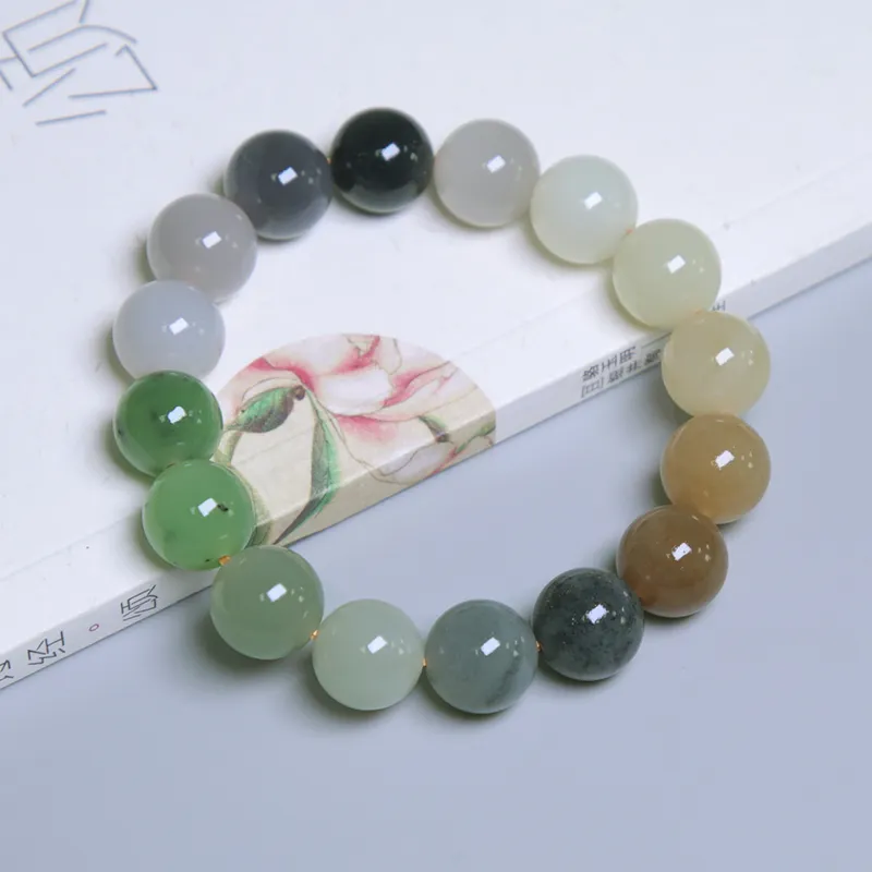Ingenuity Hetian Jade Bracelets White Jade/Pale Greenish White Jade Unisex-3
