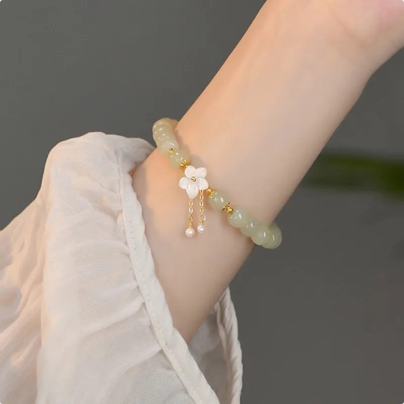 Misongma Hetian Jade Bracelets Green Jade Women's-1