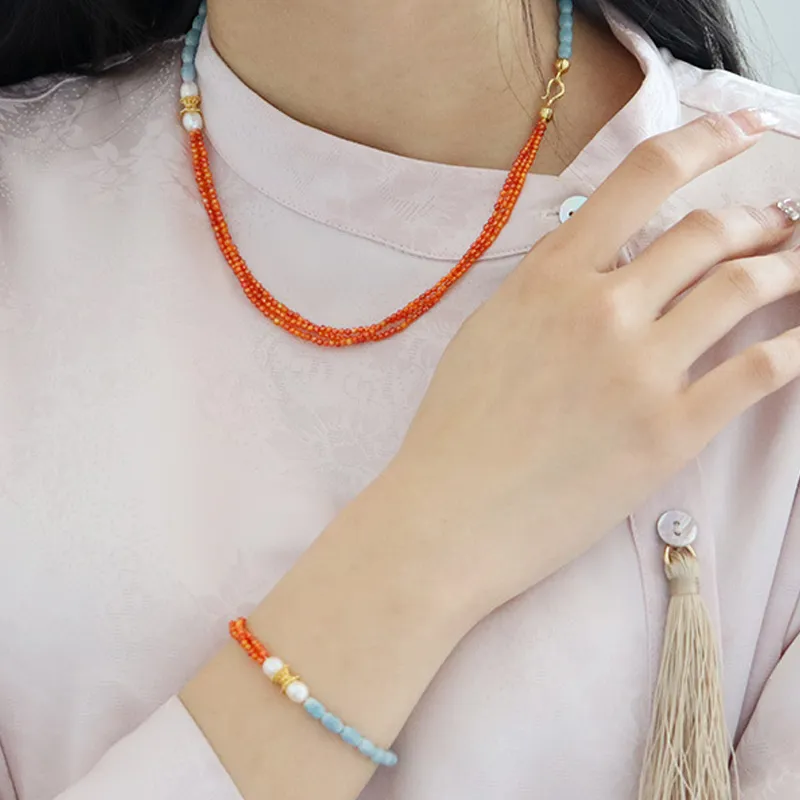 Misongma Natural Stone Bracelets Women's-8