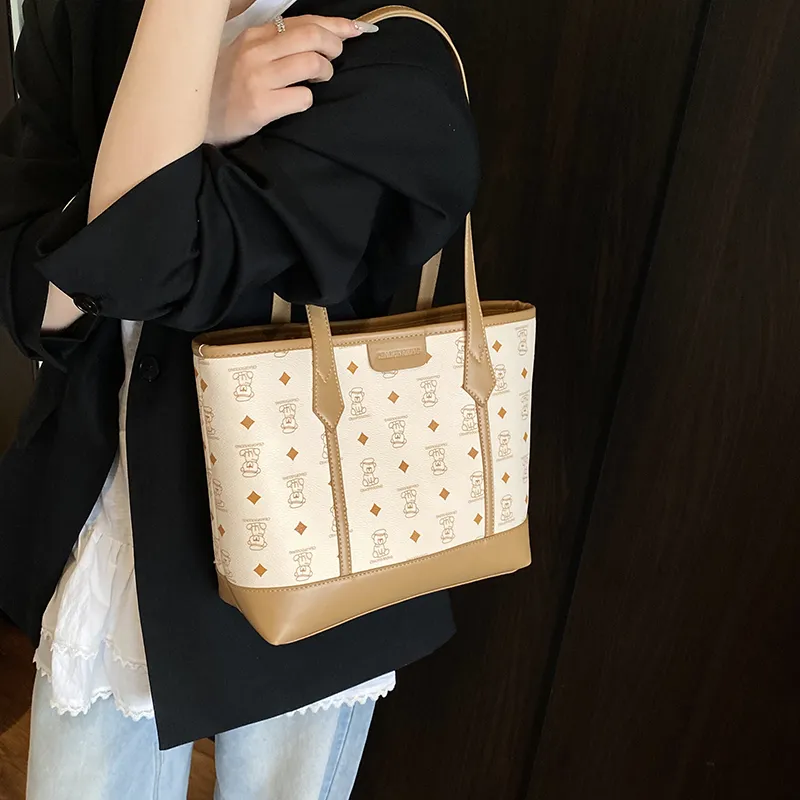 Banyanu PU Shoulder Bag Women's Black/Beige/Pink/Brown-12