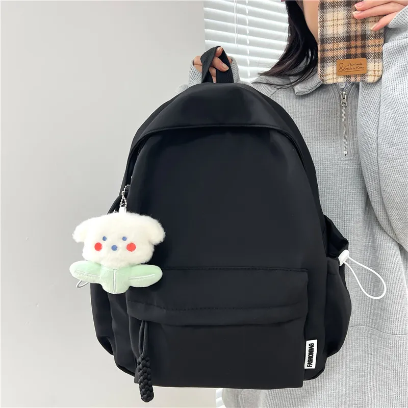 Banyanu Composite Cloth Backpack Unisex White/Black/Yellow/Green/Pink-8