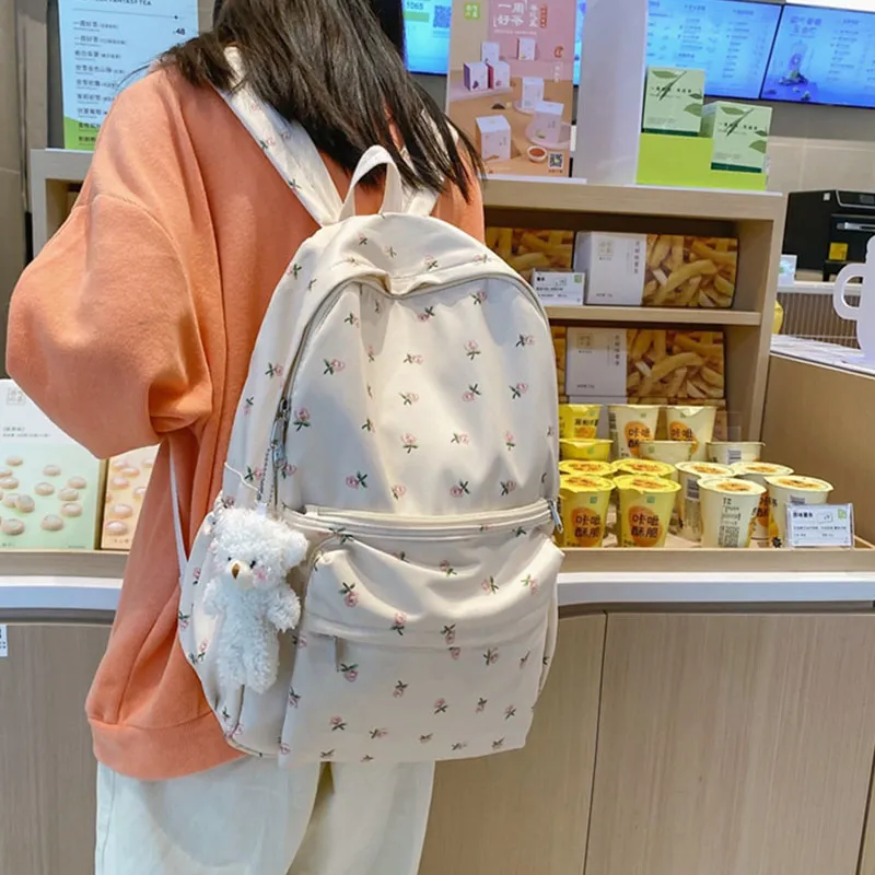 Banyanu Nylon Backpack Regular Women's Ecru-1