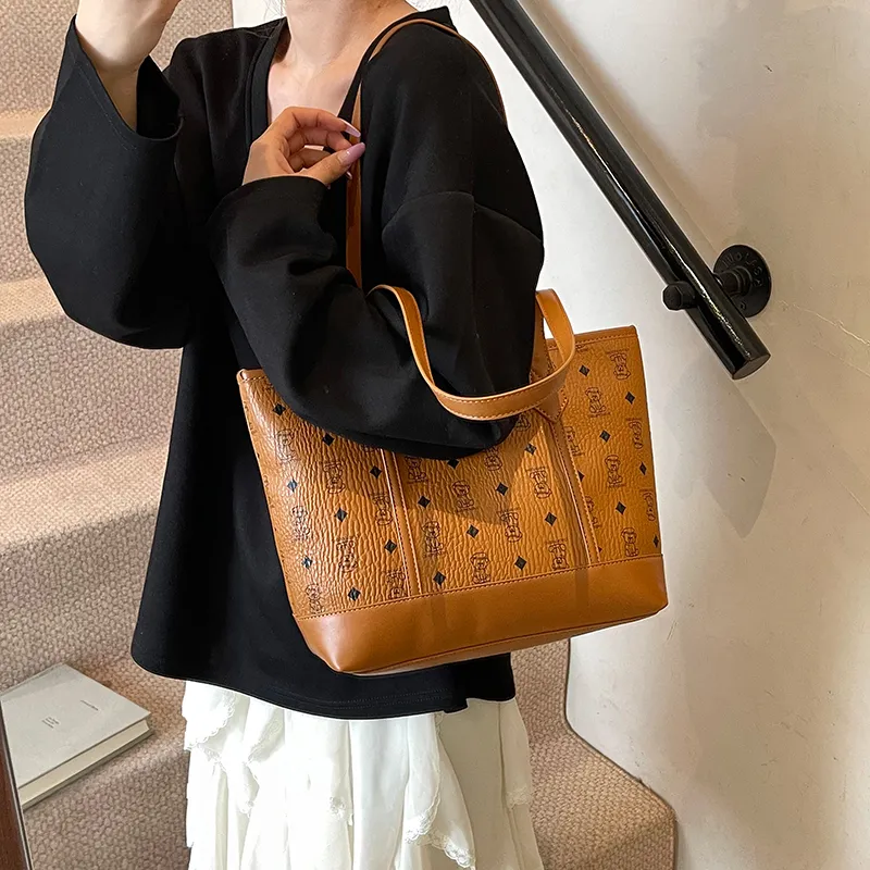 Banyanu PU Shoulder Bag Women's Black/Beige/Pink/Brown-26