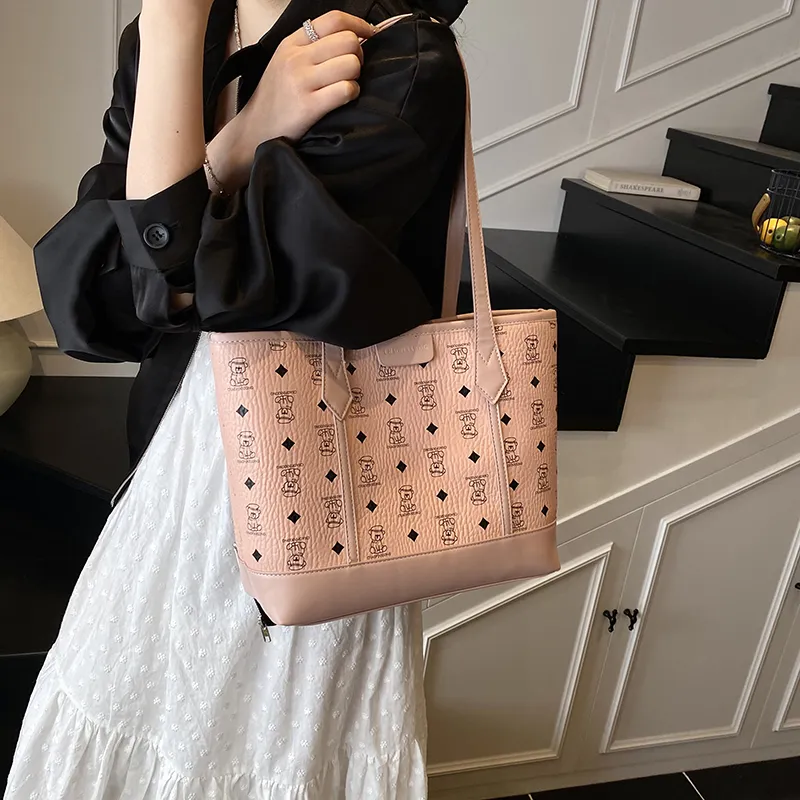 Banyanu PU Shoulder Bag Women's Black/Beige/Pink/Brown-15