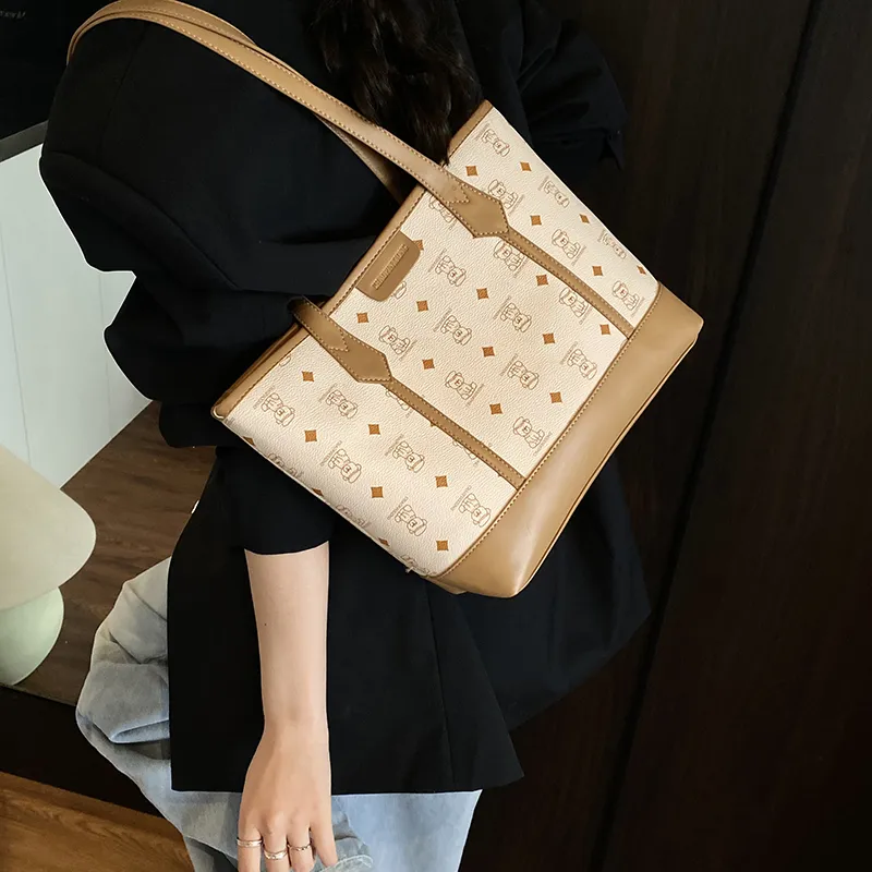 Banyanu PU Shoulder Bag Women's Black/Beige/Pink/Brown-11