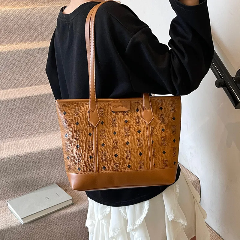 Banyanu PU Shoulder Bag Women's Black/Beige/Pink/Brown-25