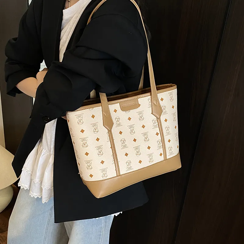 Banyanu PU Shoulder Bag Women's Black/Beige/Pink/Brown-9