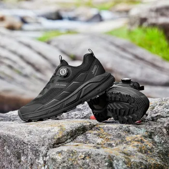 Jeep Cushioning Height Increasing Lightweight Breathable Slip Resistant Casual Training Running Shoes Men's Black