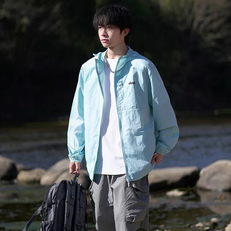 Jeep Ice Edge Sun Protection Collection Breathable, Quick Dry, Windproof Sun Protection Clothing Coat Men's-3