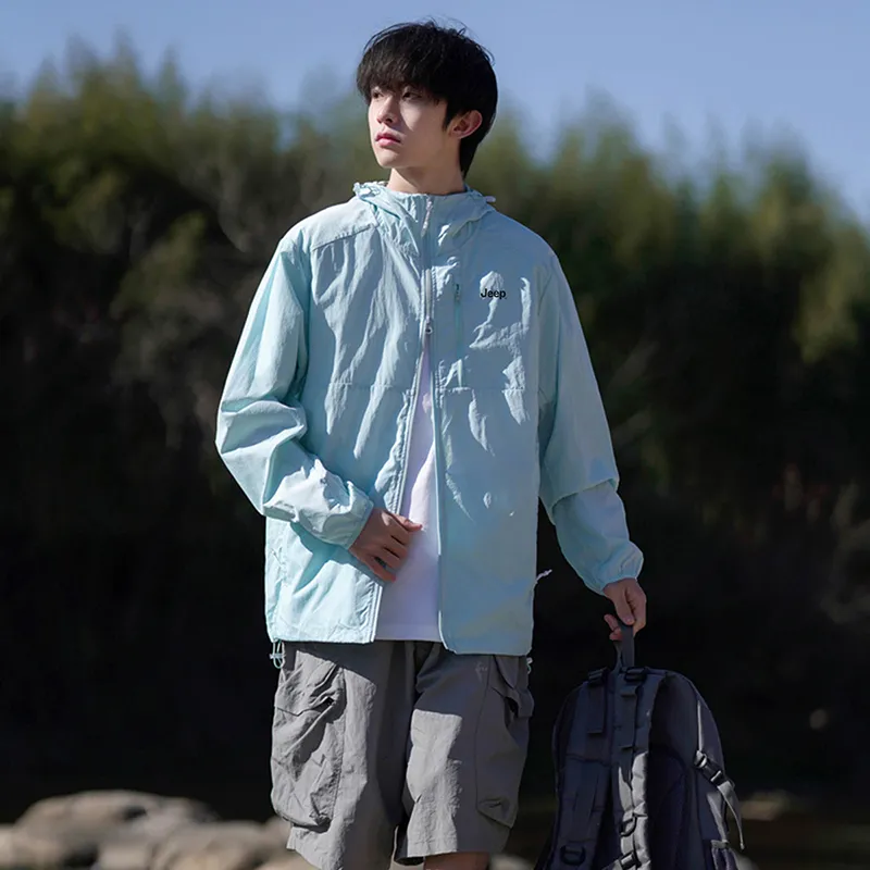 Jeep Ice Edge Sun Protection Collection Breathable, Quick Dry, Windproof Sun Protection Clothing Coat Men's-5