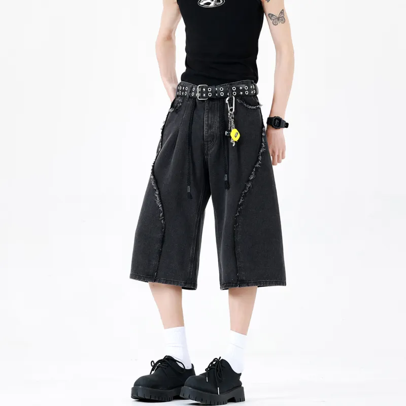 Jeep Fashion Sports Collection Outdoor Luxury Collection Denim Shorts Men's-7