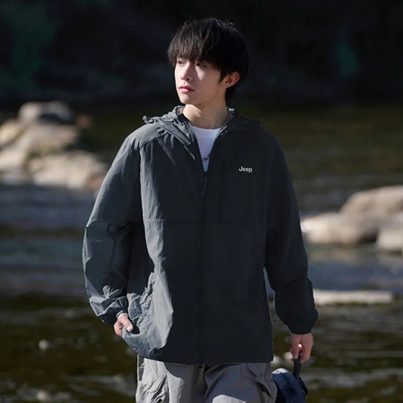Jeep Ice Edge Sun Protection Collection Breathable, Quick Dry, Windproof Sun Protection Clothing Coat Men's-9