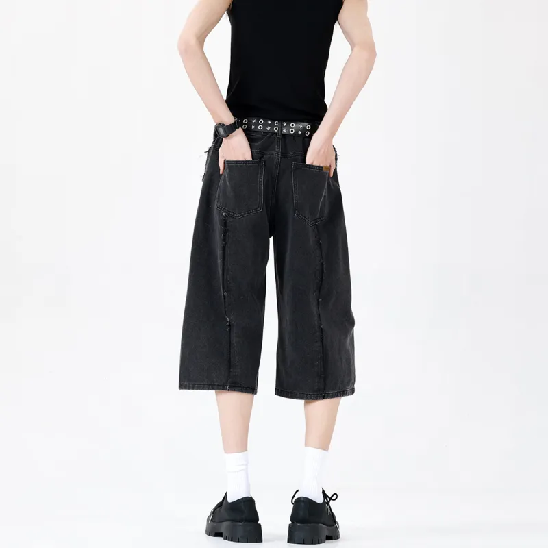 Jeep Fashion Sports Collection Outdoor Luxury Collection Denim Shorts Men's-10