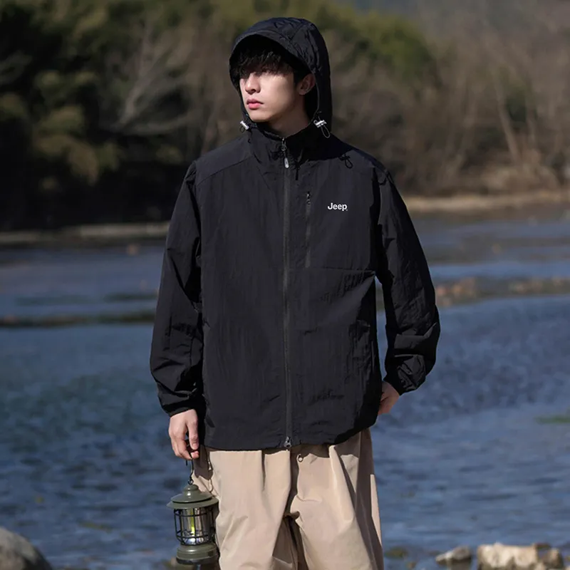 Jeep Ice Edge Sun Protection Collection Breathable, Quick Dry, Windproof Sun Protection Clothing Coat Men's-22