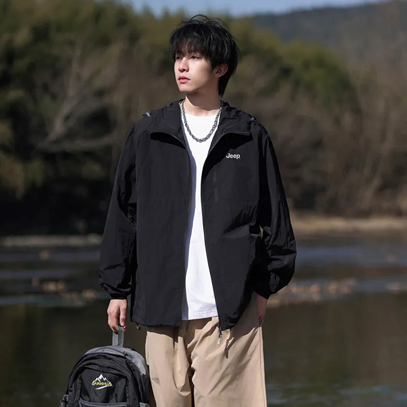 Jeep Ice Edge Sun Protection Collection Breathable, Quick Dry, Windproof Sun Protection Clothing Coat Men's-19