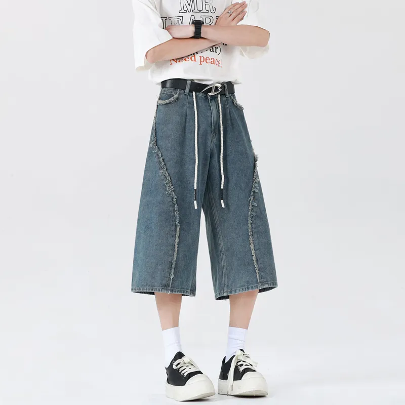 Jeep Fashion Sports Collection Outdoor Luxury Collection Denim Shorts Men's-1