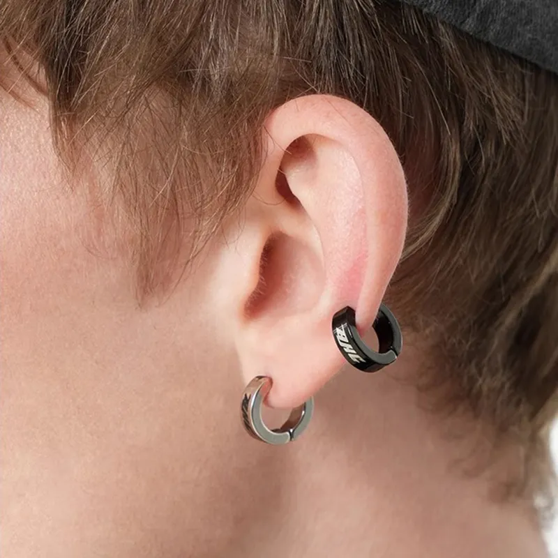 Endorphin Titanium Steel Clip On Earrings Unisex-1