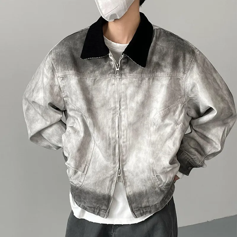 DOH STORE Denim Jacket Unisex White Gray-4