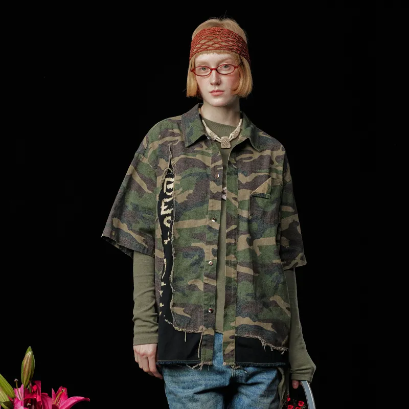 DOH STORE Shirt Unisex Green Camouflage-3