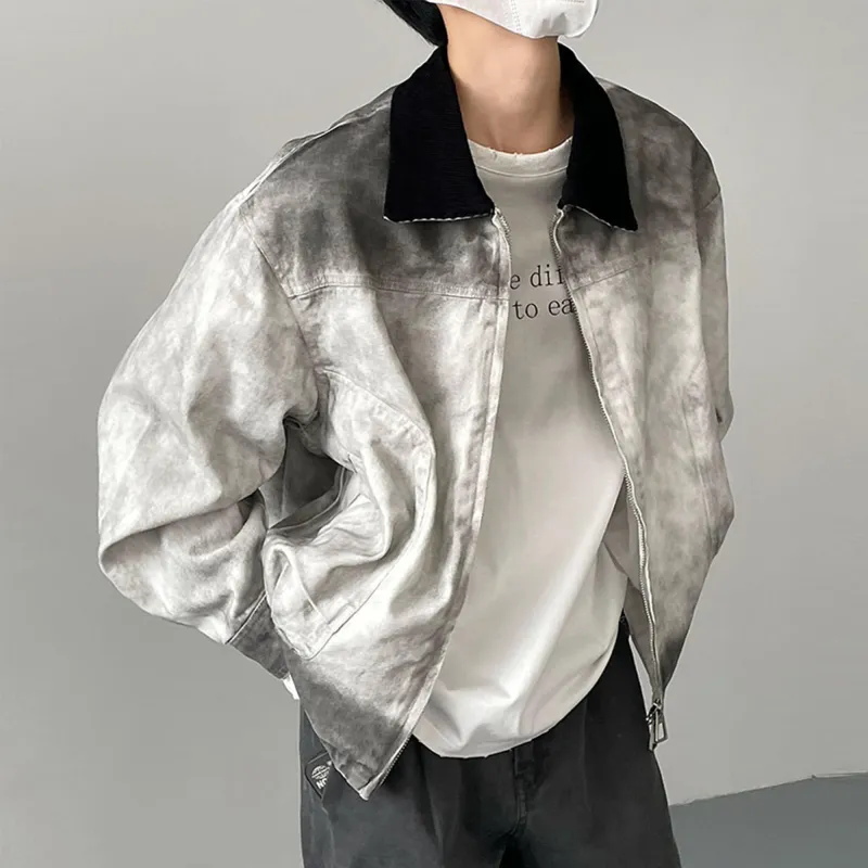 DOH STORE Denim Jacket Unisex White Gray-3