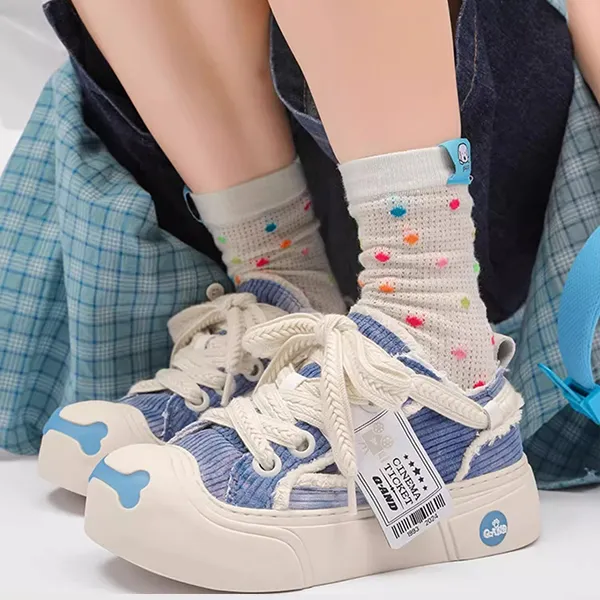 Q-AND Wrapping Anti-Slip Shock-Absorbing And Wear-Resistant Low-Top Skateboard Shoes Unisex-14