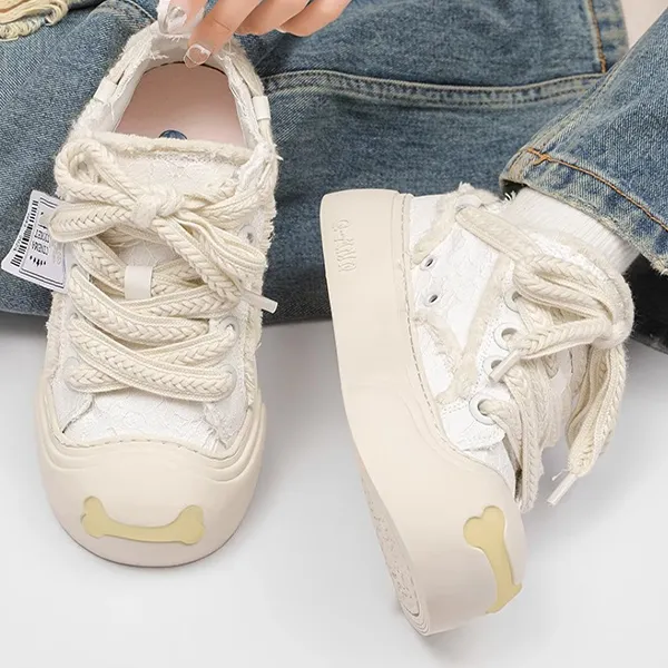 Q-AND Wrapping Anti-Slip Shock-Absorbing And Wear-Resistant Low-Top Skateboard Shoes Unisex-7