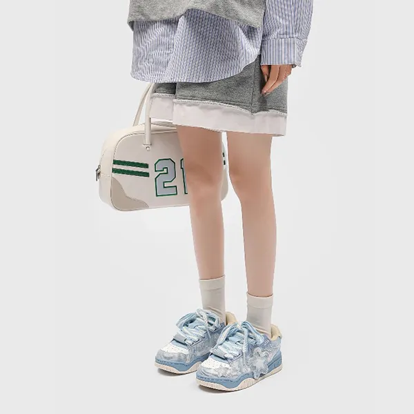 Q AND Slip Resistant Cushioning, Abrasion Resistant, Breathable, Height Increasing Low Top Skateboard Shoes Unisex-10