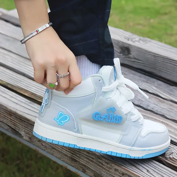 Q-AND High-Top Skateboard Shoes Unisex-10