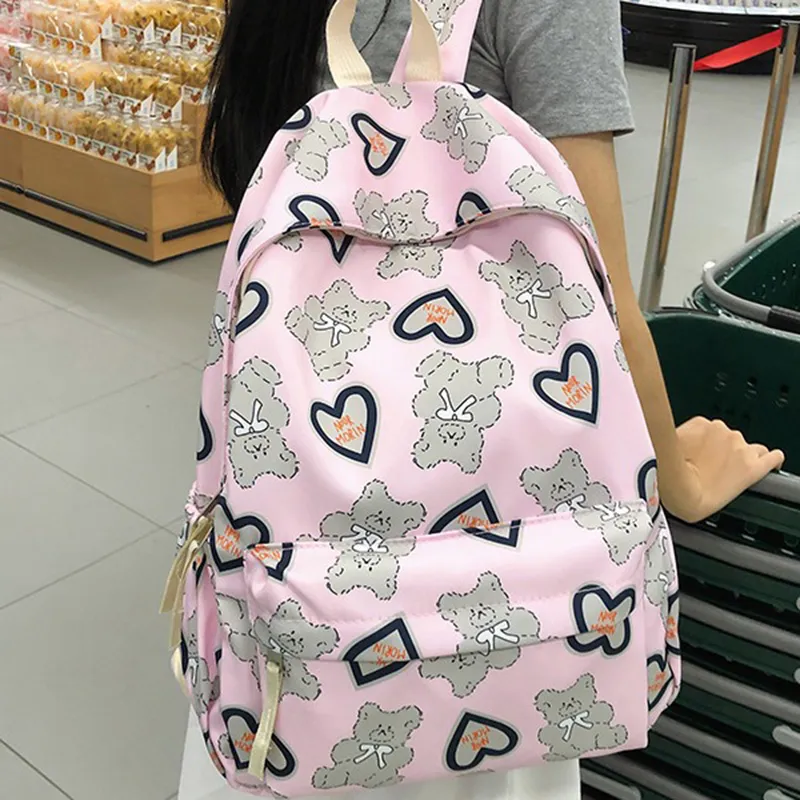 G FAVOR Nylon Backpack Unisex Multicolor-5