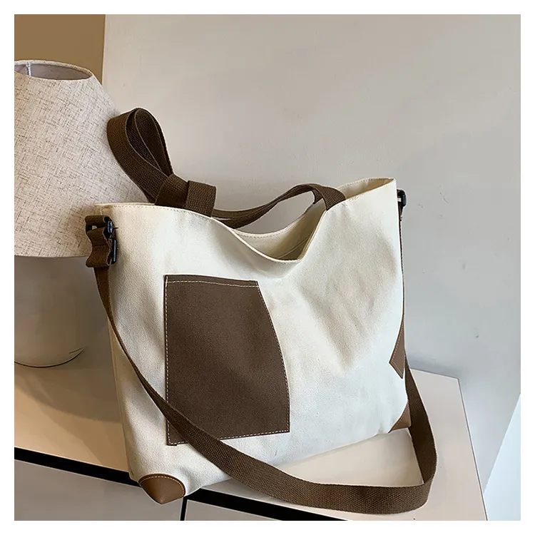 G FAVOR Canvas Bag, Shoulder Bag Regular Unisex Multicolor-1