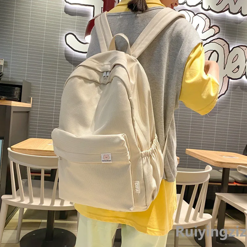 G FAVOR Cotton Fabric Backpack Regular Unisex Multicolor-8