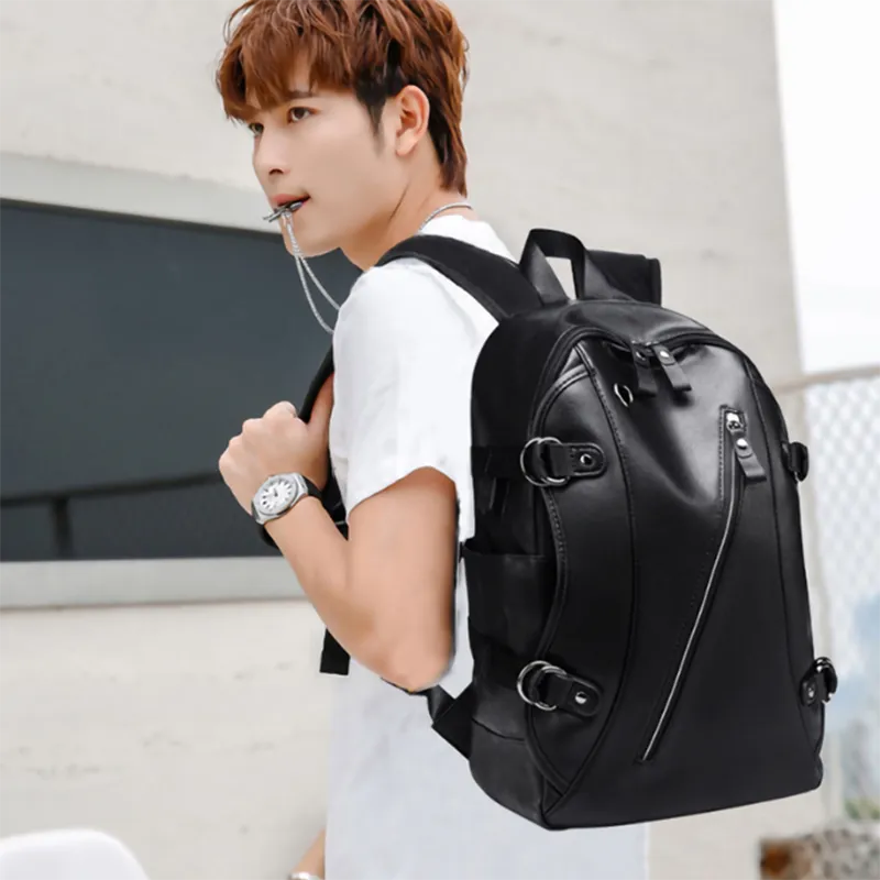 G FAVOR PU Backpack Unisex Multicolor-1