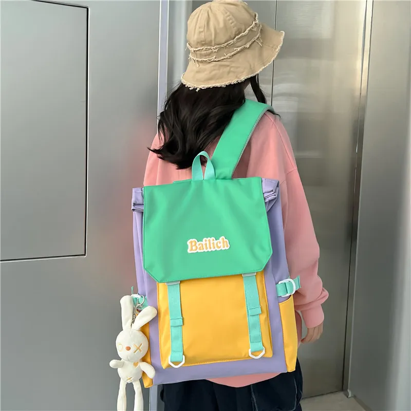 G-FAVOR Composite Cloth Backpacks Backpack Regular Unisex Multicolor-5