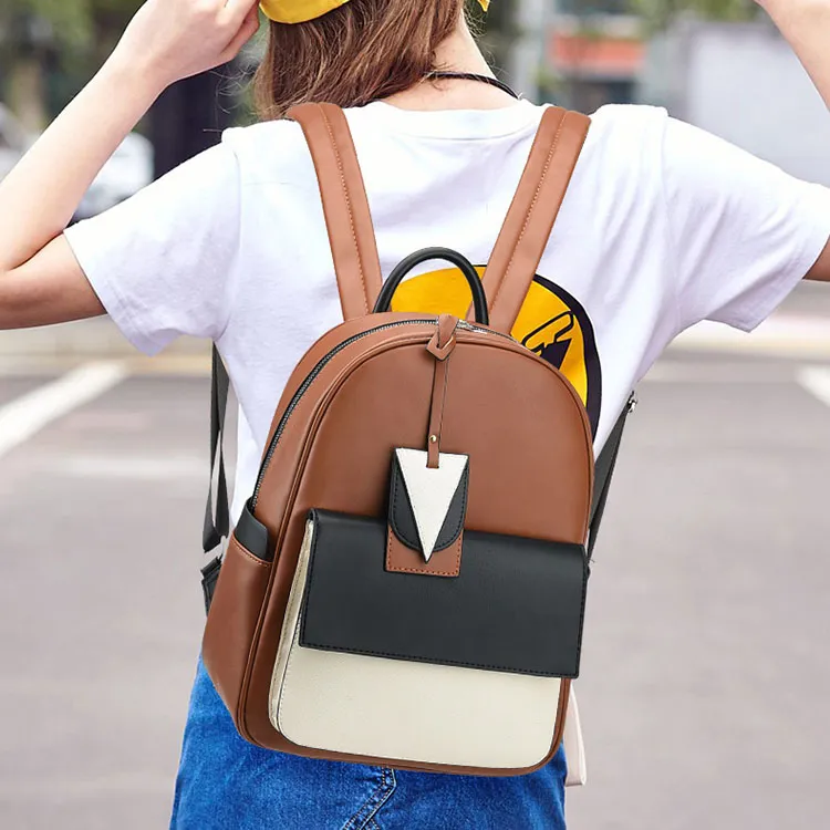 G FAVOR PU Backpack Regular Unisex Earth Yellow-4