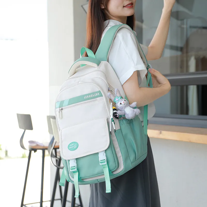 G FAVOR Nylon Backpack Unisex Multicolor-2
