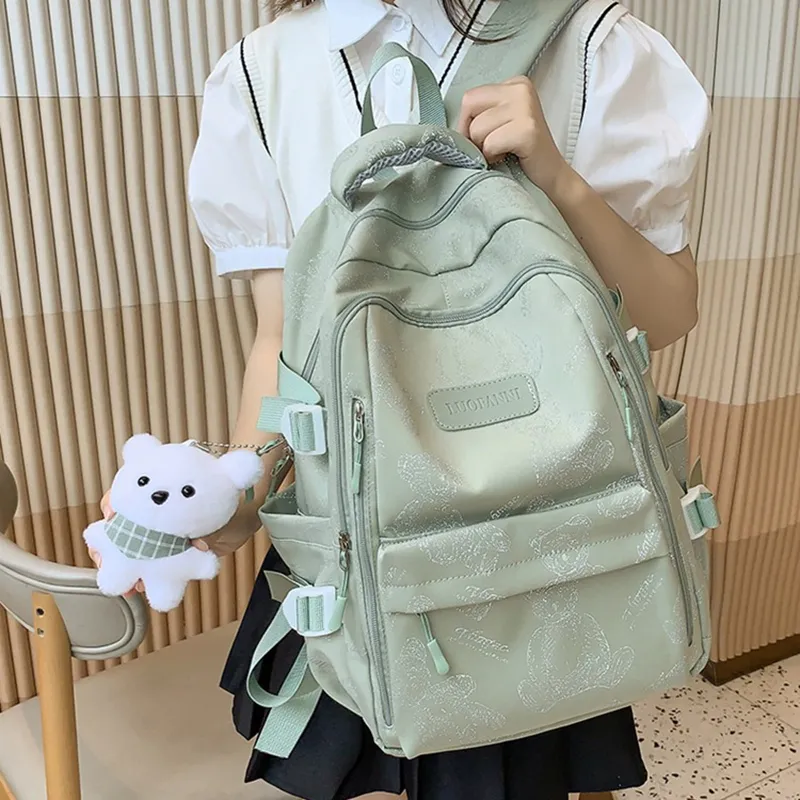G FAVOR Nylon Backpack Regular Unisex Multicolor-6