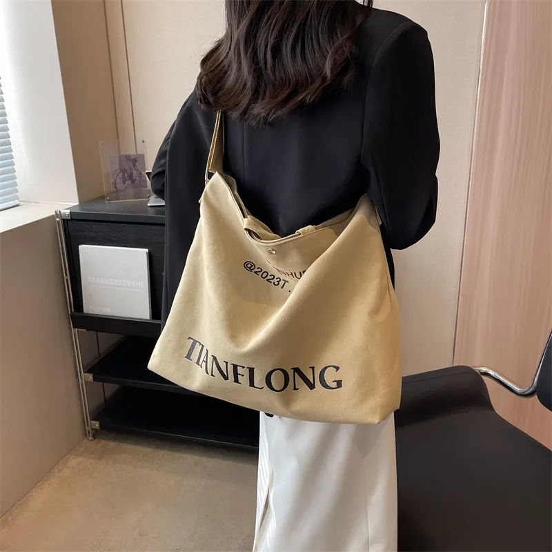 FCTOSSR Canvas Handbags Shoulder Bag Crossbody Bag Regular Unisex Dark Brown/Light Brown/Light Khaki/Coffee-6