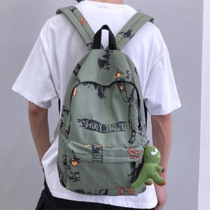 G FAVOR Nylon Fabric Backpack Unisex Multicolor-4