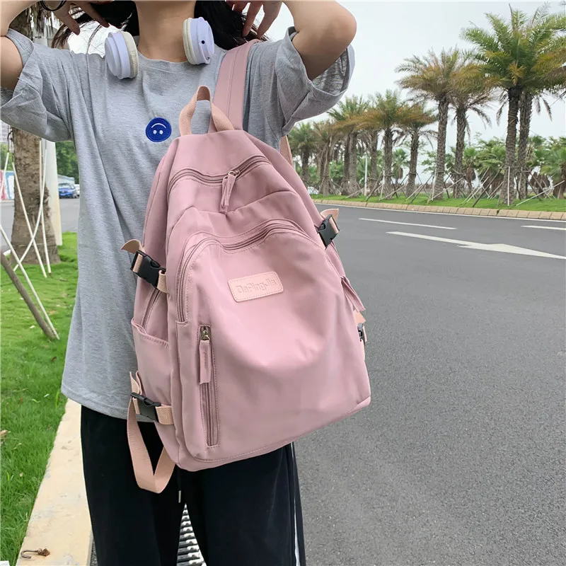 G FAVOR Canvas Backpack Unisex Multicolor-4