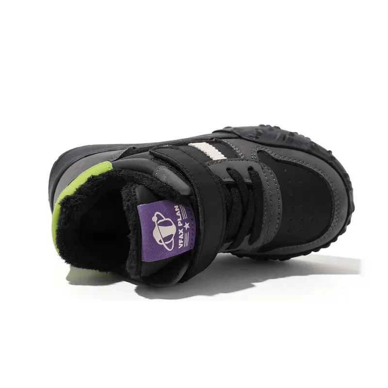 BIG WASP Slip Resistant Anti Kick Abrasion Resistant Mid Top Kids' Skateboarding Shoes Kids'-25