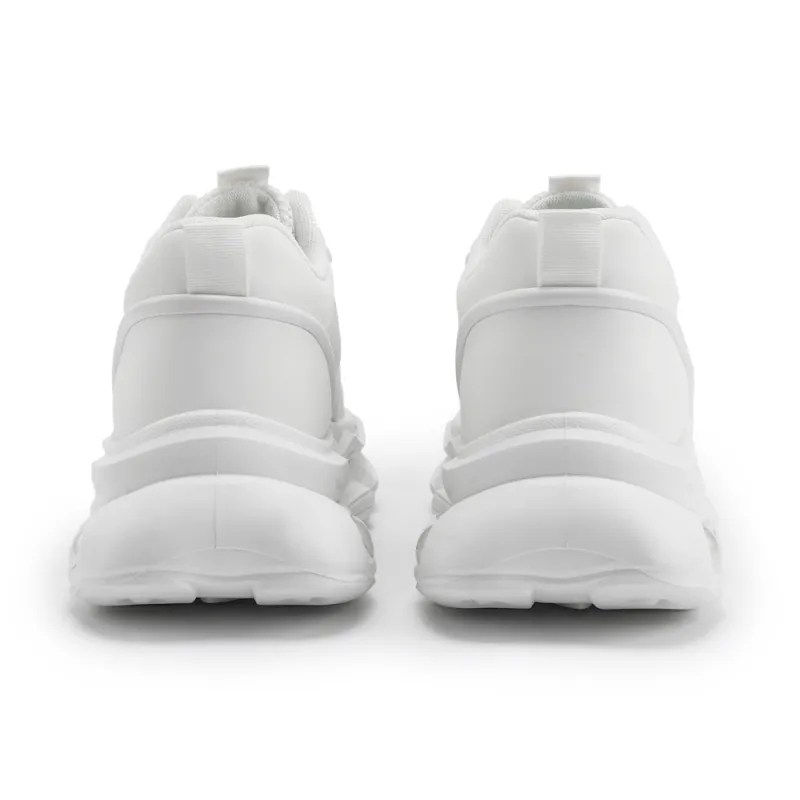 TOM TAILOR Pure White Jumping Trendy Shoes Mid Top Casual Shoes Men's White-3