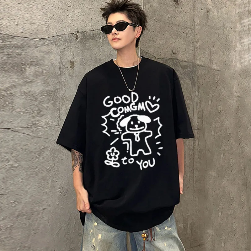 COMGM Drop Shoulder Sleeve T Shirt Unisex-22