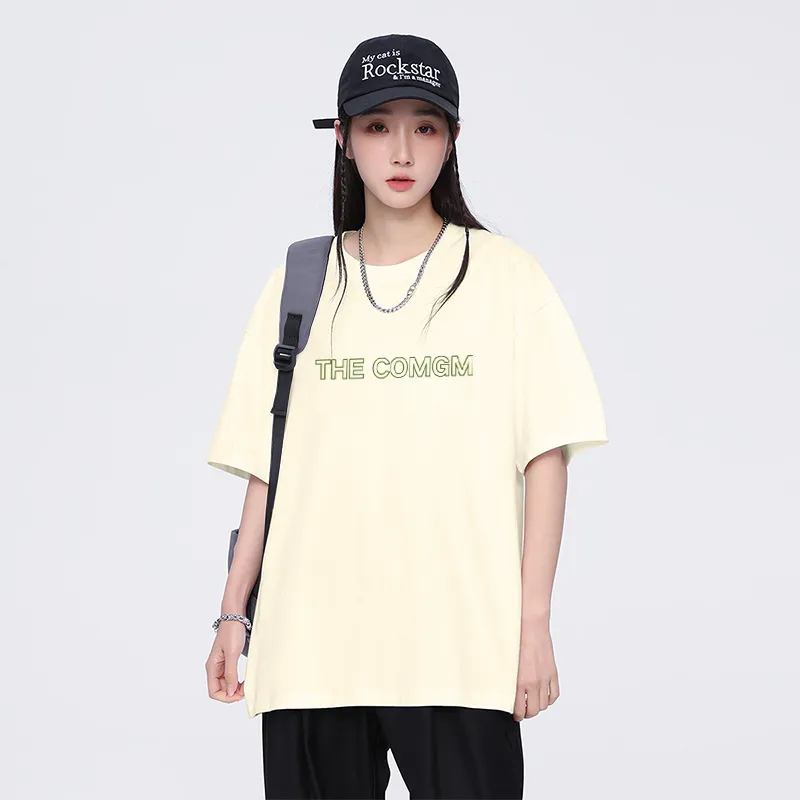 COMGM Drop Shoulder Sleeve T Shirt Women's-20
