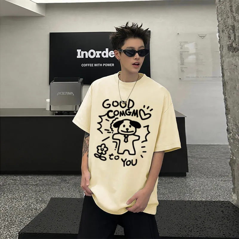 COMGM Drop Shoulder Sleeve T Shirt Unisex-7
