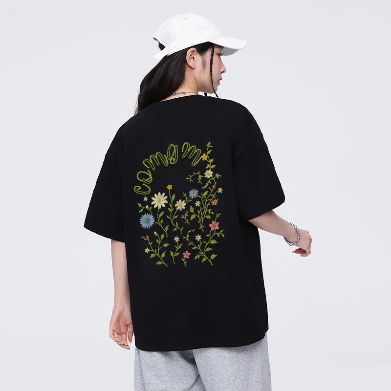 COMGM Drop Shoulder Sleeve T Shirt Women's-3