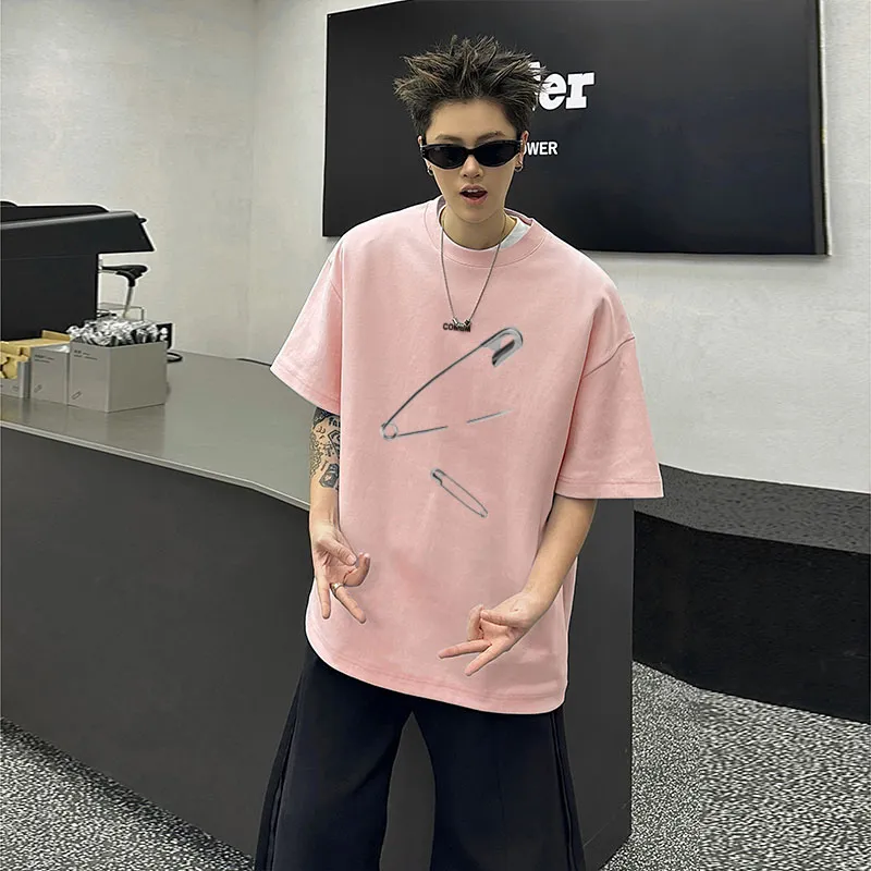 COMGM Drop Shoulder Sleeve T Shirt Unisex-16