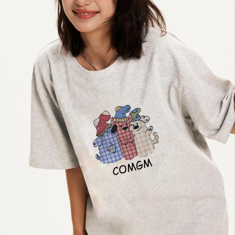 COMGM Drop Shoulder Sleeve T Shirt Women's-16