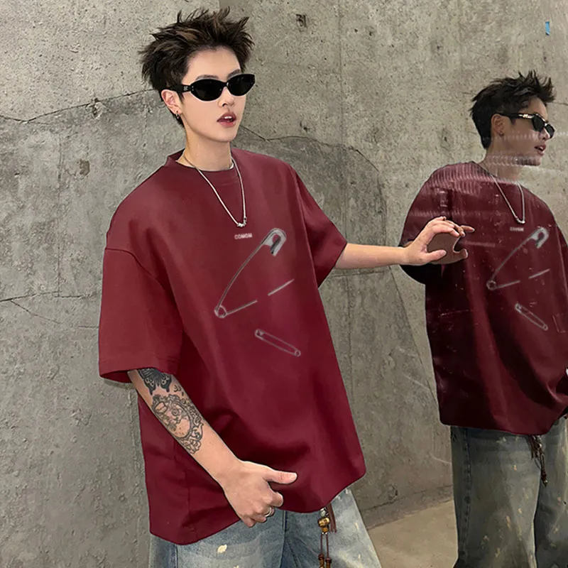 COMGM Drop Shoulder Sleeve T Shirt Unisex-22