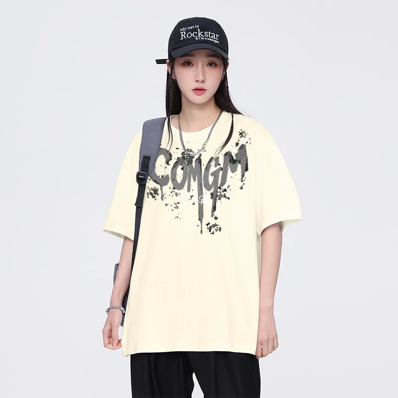 COMGM Drop Shoulder Sleeve T Shirt Women's-20